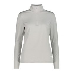 Damski sweter z golfem z jerseyu CMP. Szare swetry damskie CMP, bez wzorów, z jersey, sportowe, bez kołnierzyka, bez ramiączek, bez kaptura. Za 308.00 zł.