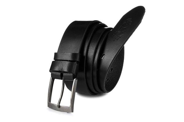Skórzany licowy pasek męski czarny szeroki premium Beltimore E14 : Kolory - czarny, Rozmiar pasków - r.140-155 cm. Czarne paski damskie bez wzorów. Za 59.99 zł.