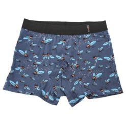 Granatowe Męskie Bokserki Muchy Redo. Niebieskie bokserki męskie Redo, l, bez wzorów, z bawełny. Za 29.99 zł.