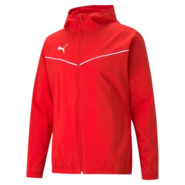 Puma teamRISE All Weather kurtka. Białe kurtki męskie Puma, m, bez wzorów, z poliesteru, do piłki nożnej. Za 199.99 zł.