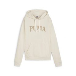 Bluza damska z kapturem Puma Squad. Białe bluzy damskie Puma, na zimę, s, bez wzorów, bez kołnierzyka, bez ramiączek, z kapturem. W wyprzedaży za 229.15 zł.
