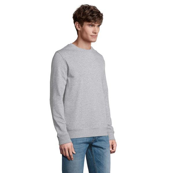 Bluza Unisex Dla Dorosłych Comet Melange. Szare bluzy męskie SOL'S, m, bez wzorów, z bawełny, z kapturem. Za 111.99 zł.