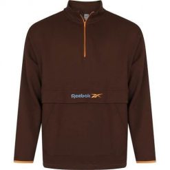 Bluza sportowa męska Reebok CL Rod. Brązowe bluzy męskie Reebok, l, bez wzorów, z bawełny, bez kaptura. Za 171.00 zł.