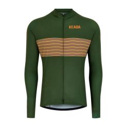 Męska koszulka rowerowa z długim rękawem - Onwards One. Zielone bluzy męskie KEADA SPORTS, l, bez wzorów, bez kaptura. Za 332.00 zł.