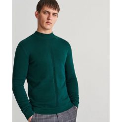 Sweter ze stójką - Turkusowy. Swetry przez głowę męskie marki Reserved. W wyprzedaży za 49.99 zł.
