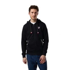 Zipperowany hoodie Rossignol Classic. Czarne bluzy męskie Rossignol, m, bez wzorów, bez kaptura. Za 480.00 zł.