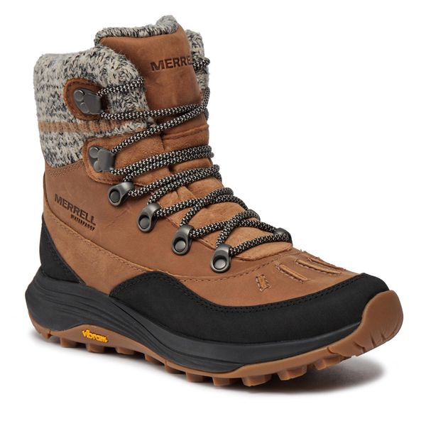 Śniegowce Merrell. Brązowe kozaki damskie Merrell. Za 569.99 zł.