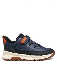 Geox Sneakersy J Flexyper Plus J56LCA 0MEFU C4002 D Granatowy. Niebieskie buty sportowe chłopięce Geox, bez wzorów, ze skóry, bez zapięcia. Za 229.99 zł.