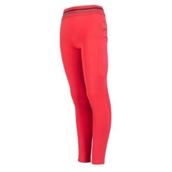 Dziewczęce legginsy jeździeckie o średniej przyczepności HKM Kids Aymee. Czerwone legginsy dla dziewczynek HKM KIDS, bez wzorów. Za 232.00 zł.