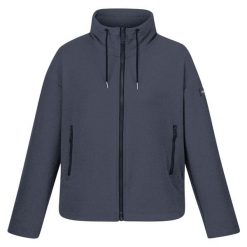 Bluza Polarowa Damska Dzianinowa Ashlynn. Niebieskie bluzy damskie Regatta, s, bez wzorów, z dzianiny, bez kaptura, trekkingowe. Za 200.99 zł.