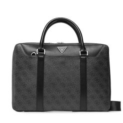 Torba na laptopa Guess. Czarne torby na laptopa męskie Guess, z aplikacjami. Za 436.99 zł.