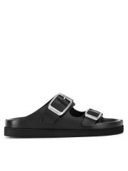 G-Star Raw Klapki CAMERON-25SS534 Czarny. Czarne klapki damskie G-Star Raw, bez wzorów, ze skóry, retro, bez obcasa. Za 379.99 zł.