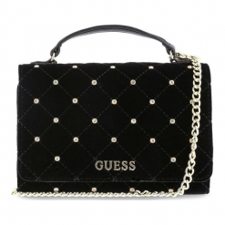 Guess Torebka Damska Czarny. Czarne torebki do ręki damskie Guess, z aplikacjami. Za 339.00 zł.