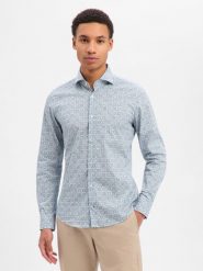 JOOP! Koszula - Pai Mężczyźni Slim Fit Bawełna biały|niebieski, 43. Białe koszule męskie JOOP!, m, bez wzorów, z bawełny, eleganckie, bez kołnierzyka, bez ramiączek. Za 429.95 zł.