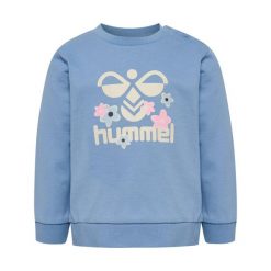 Bluza chłopięca Hummel Lime. Niebieskie bluzy dla chłopców Hummel, bez wzorów, z bawełny, bez ramiączek, bez kaptura. Za 160.00 zł.