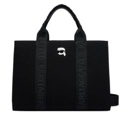 Torebka KARL LAGERFELD. Czarne torebki do ręki damskie KARL LAGERFELD, bez wzorów, klasyczne, bez dodatków. Za 549.99 zł.