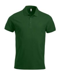 Clique Classic Lincoln S/S koszulka polo męska – nowoczesne dopasowanie, bawełna. Zielone koszulki polo męskie CLIQUE, m, bez wzorów, z bawełny, biznesowe, bez ramiączek. Za 121.45 zł.