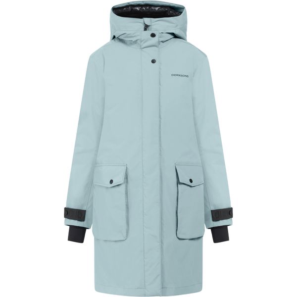 Parka dla kobiet Didriksons Ilsa. Niebieskie kurtki damskie Didriksons, na jesień, m, bez wzorów, eleganckie, bez kaptura. Za 1,083.00 zł.