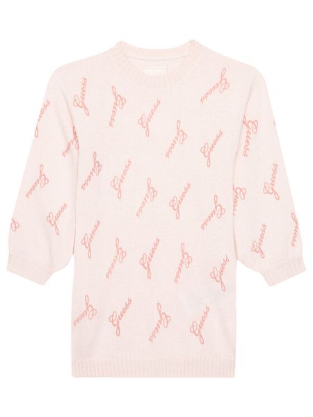 Guess Sweter K5BK15 Z0870 Różowy Regular Fit. Czerwone swetry dla dziewczynek Guess, z aplikacjami, z syntetyku, bez kołnierzyka, bez ramiączek, bez kaptura. Za 149.99 zł.