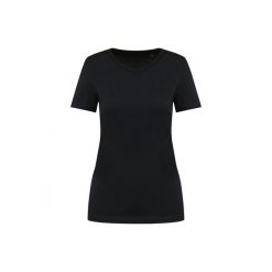 Damska koszulka z suprima z okrągłym dekoltem Kariban Premium. Czarne t-shirty damskie KARIBAN, bez wzorów, z bawełny, bez kołnierzyka. Za 108.00 zł.