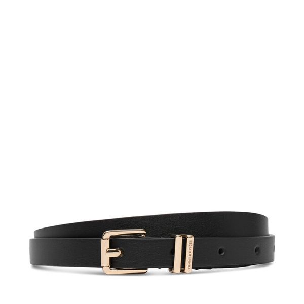Pasek Tommy Hilfiger. Czarne paski damskie Tommy Hilfiger, bez wzorów. Za 189.99 zł.