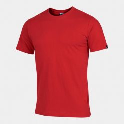 Koszulka Joma Desert Czerwona 3XL - Wygodna i Oddychająca. Czerwone buty sportowe męskie Joma, z bawełny, bez zapięcia, na fitness i siłownię. Za 134.99 zł.