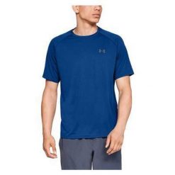 Koszulka fitness męska Under Armour Tech 2.0 SS Tee. Niebieskie koszulki sportowe męskie Under Armour, m, bez wzorów, bez kołnierzyka, bez ramiączek, na fitness i siłownię. Za 155.64 zł.