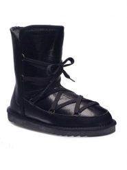 Lasocki Śniegowce WFA1634-11Z Czarny. Czarne kozaki damskie Lasocki, ze skóry. Za 249.99 zł.