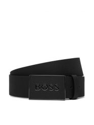 BOSS Pasek Męski 50471333 Czarny. Czarne paski damskie Boss, bez wzorów, ze skóry. Za 499.99 zł.
