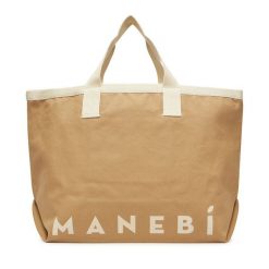 Torebka Manebi. Brązowe torebki do ręki damskie Manebi, bez wzorów, bez dodatków. Za 279.99 zł.
