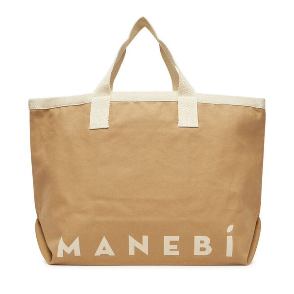 Torebka Manebi. Brązowe torebki do ręki damskie Manebi, bez wzorów, bez dodatków. Za 219.99 zł.