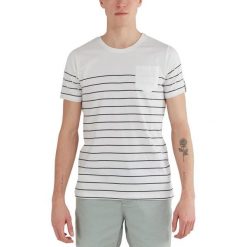 T-shirt męski Fundango Jaggy Pocket z krótkim rękawem. Białe koszulki sportowe męskie Fundango, m, bez wzorów, bez kołnierzyka, bez ramiączek, trekkingowe. Za 110.00 zł.