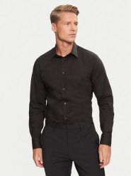 Liu Jo Koszula QXX007 T2662 Czarny Slim Fit. Czarne koszule męskie Liu Jo, m, bez wzorów, z bawełny, biznesowe, bez kołnierzyka, bez ramiączek. Za 199.99 zł.