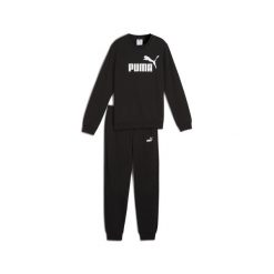 Młodzieżowy dres Essentials z logo No. 1 z bluzą PUMA Black. Czarna bluzy męskie Puma, m, bez wzorów, z bawełny, bez kaptura. Za 231.95 zł.