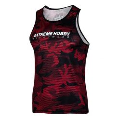 Koszulka sportowa bez rękawów męska Tank top EXTREME HOBBY HAVOC. Czerwone koszulki sportowe męskie EXTREME HOBBY, l, bez wzorów, z materiału, bez kołnierzyka, bez ramiączek, do biegania. Za 139.00 zł.
