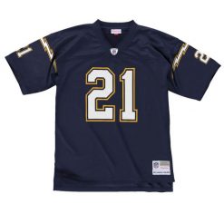 Koszulka NFL San Diego Chargers LaDainian Tomlinson. Niebieskie koszulki sportowe męskie Mitchell & Ness, bez wzorów, bez kołnierzyka, bez ramiączek, do piłki nożnej. Za 676.50 zł.