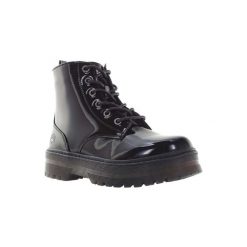 Trapery dziewczęce LUMBERJACK ELINOR. Czarne buty zimowe dziewczęce Lumberjack, bez wzorów, ze skóry, bez zapięcia. Za 129.99 zł.