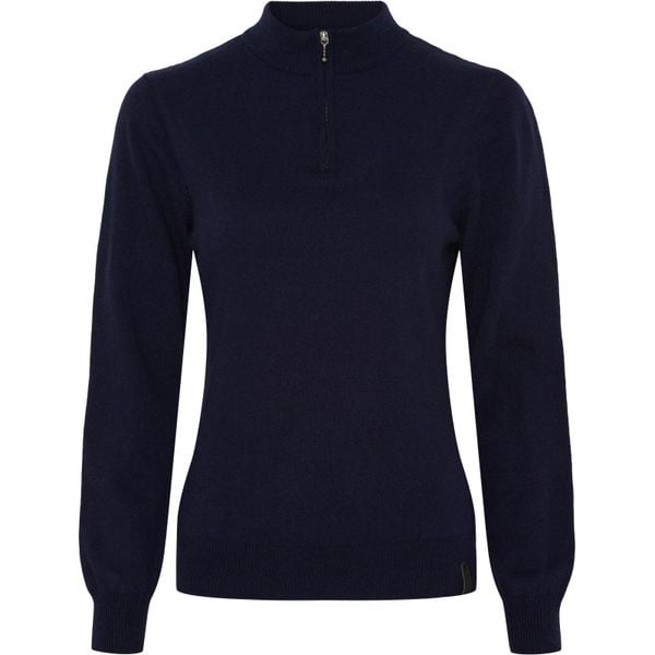 Damski sweter 1/2 zip Catago Victoria. Niebieskie swetry damskie CATAGO, xl, bez wzorów, ze skóry, bez kołnierzyka, bez ramiączek, bez kaptura. Za 283.50 zł.