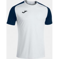 Koszulka do piłki nożnej męska Joma Academy IV. Białe koszulki sportowe męskie Joma, m, bez wzorów, bez kołnierzyka, bez ramiączek, do piłki nożnej. Za 84.50 zł.