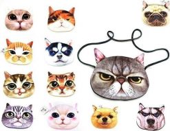 Torebka welurowa kot 22x17cm MIX. Torby i plecaki dziecięce ADAR, z weluru. Za 18.57 zł.