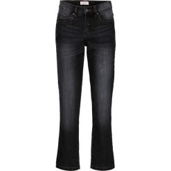 Wygodne dżinsy ze stretchem 7/8 Straight bonprix czarny. Jeansy damskie marki bonprix. Za 44.99 zł.