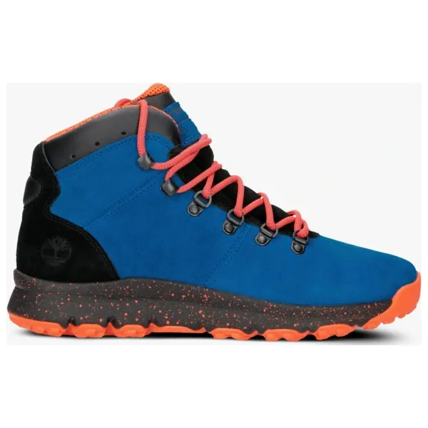 Timberland World Hiker Mid buty męskie, niebieski, rozmiar 41,5. Niebieskie trekkingi męskie Timberland, na zimę, outdoorowe. W wyprzedaży za 439.99 zł.