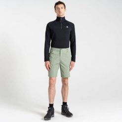 Spodenki trekkingowe męskie Dare2B Tuned In II. Zielone krótkie spodenki sportowe męskie Dare 2b, m, bez wzorów, z elastanu, rowerowe. W wyprzedaży za 96.00 zł.