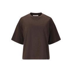 Damski jersey Athlecia Crecy. Brązowe koszulki sportowe damskie Athlecia, bez wzorów, z jersey, na fitness i siłownię. Za 189.50 zł.