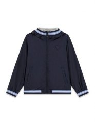 Guess Kurtka bomber L6RL01 WG970 Granatowy Regular Fit. Niebieskie kurtki i płaszcze dla chłopców Guess, z aplikacjami, z syntetyku, bez kaptura. Za 399.99 zł.