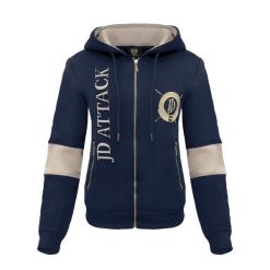 Bluza z zamkiem JD ATTACK Stefanie. Czerwone bluzy damskie JD ATTACK, l, bez wzorów, z bawełny, bez kaptura. Za 189.00 zł.