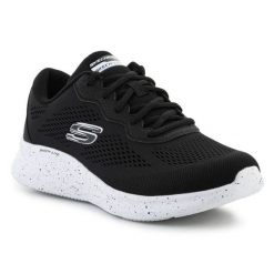 Buty Skechers Skech-Lite 149990-BKW czarne. Czarne obuwie sportowe damskie bez wzorów, z materiału. Za 435.61 zł.