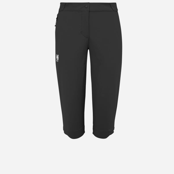 Spodenki turystyczne damskie Millet Ubic Stretch 3/4 Pant W Czarny. Czarne spodnie sportowe damskie Millet, bez wzorów, sportowe, trekkingowe. W wyprzedaży za 219.00 zł.