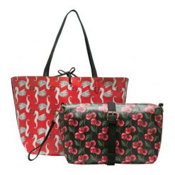 Desigual Torebka Damska Wielokolorowy Lola Patch Capri. Różowe torebki do ręki damskie Desigual. Za 350.00 zł.