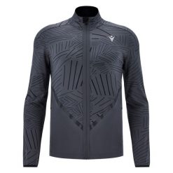 Bluza zapinana na zamek błyskawiczny Macron Run FCE Marin. Szare bluzy męskie Macron, m, bez wzorów, bez kaptura. Za 363.50 zł.